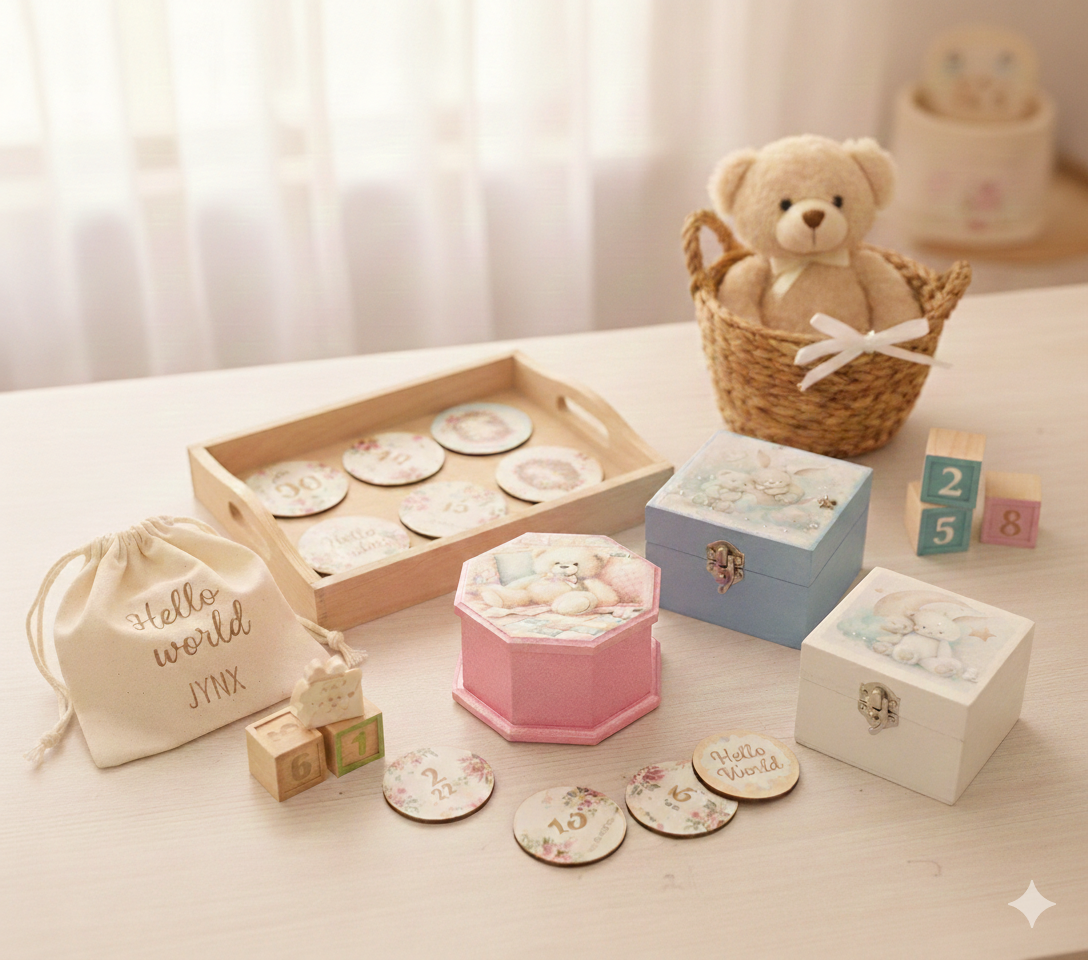 Milestones & Keepsake Treasure Boxes