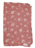 Dusky Pink with White Daisies