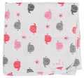 White with Pink and Gray Elephants