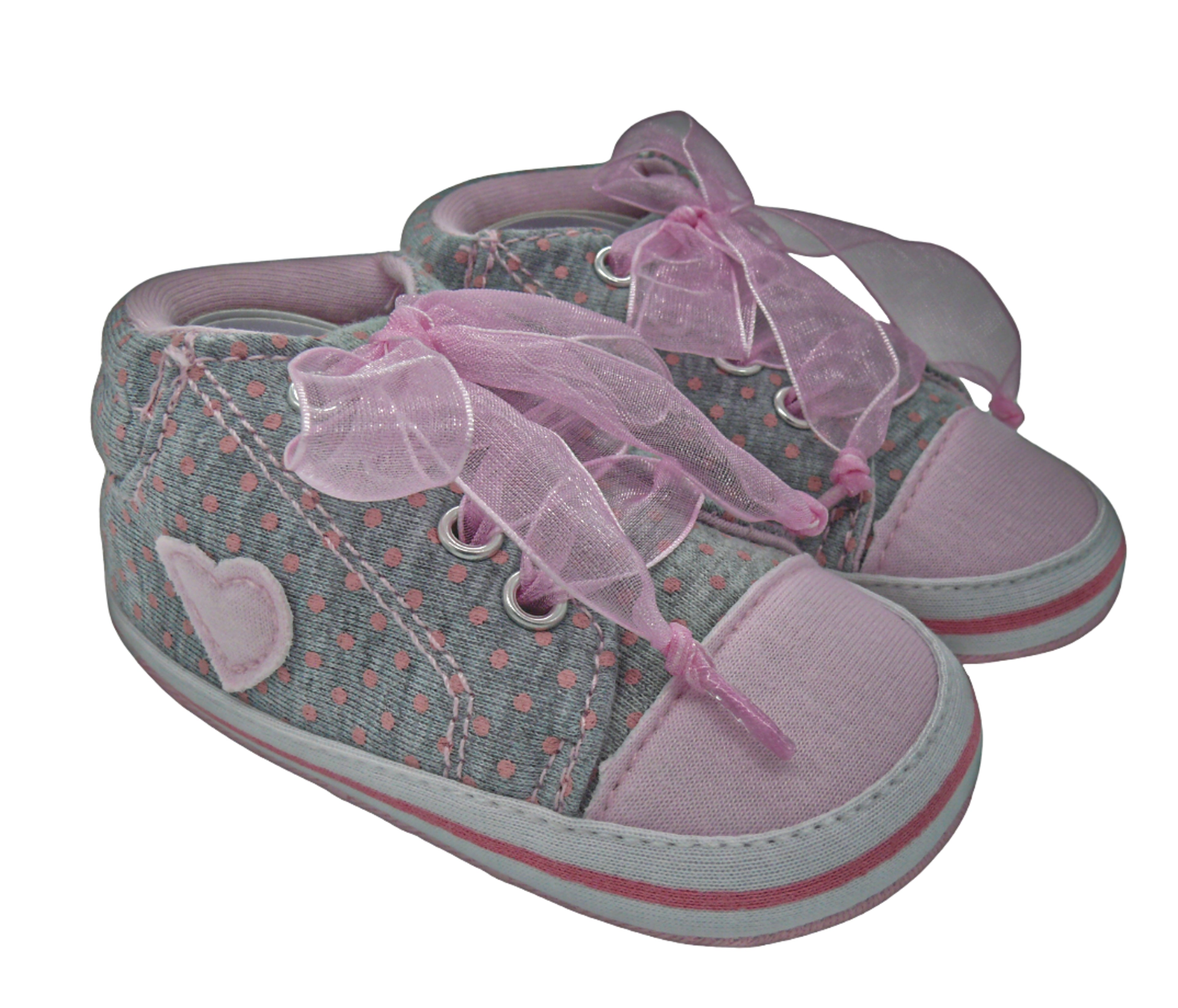 The Heart-Accented Polka Dot Sneakers