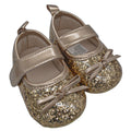 The Gold Glitter Mary Janes