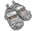 The Silver Glitter Mary Janes