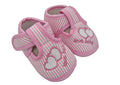 The Soft Love Striped T-Bar Crib Shoes