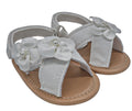 The White Flower Pearl Sandals