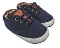 The Navy Classic Canvas Crib Shoes