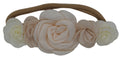 Cream and Blush Rose Headband