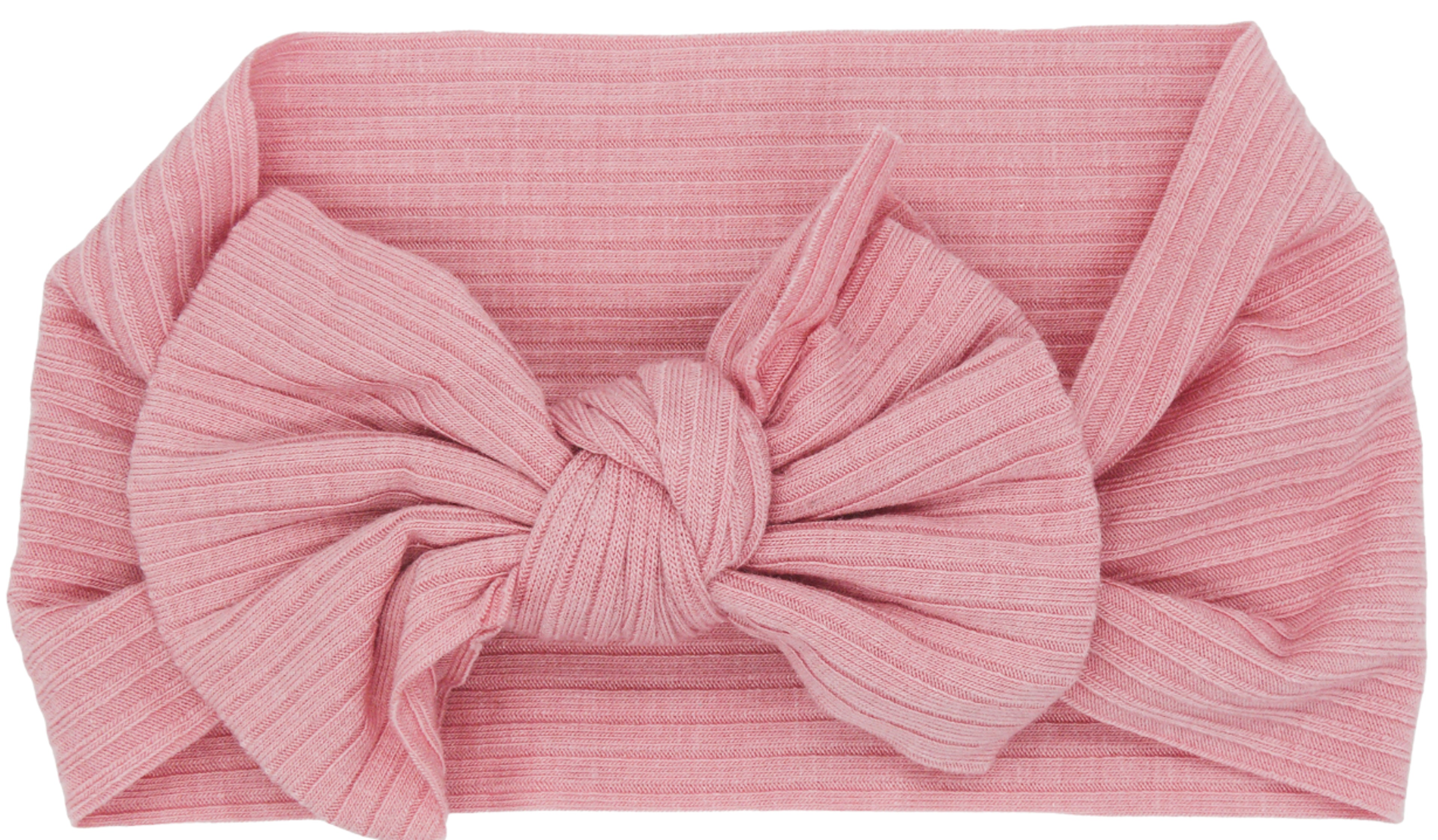 Ribbed Bow Head Band