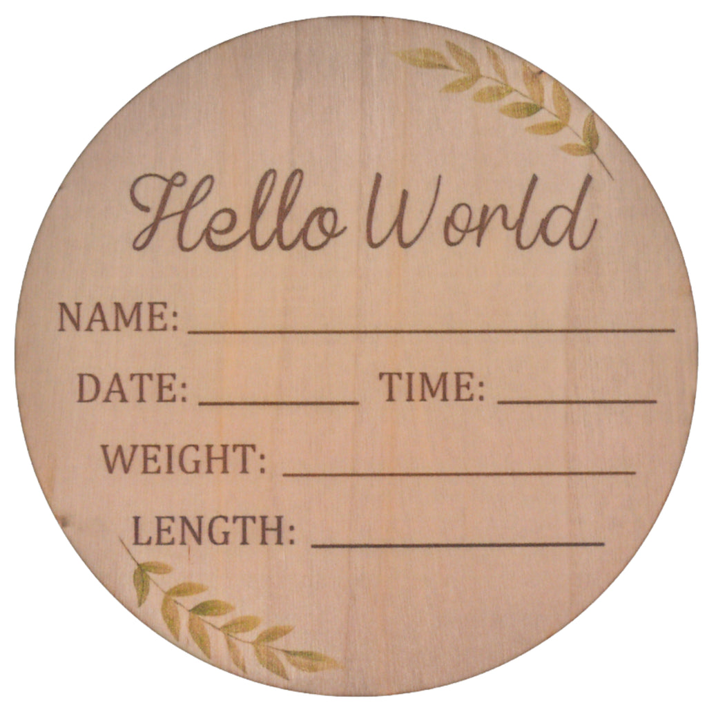 The "Hello World" Keepsake Announcement Disc