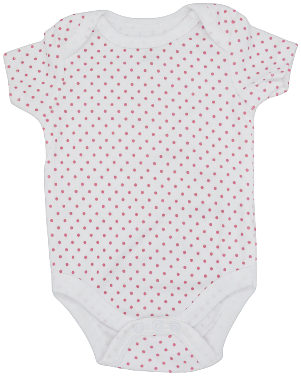 White with Pink Dots