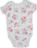 White with Pink Flowers